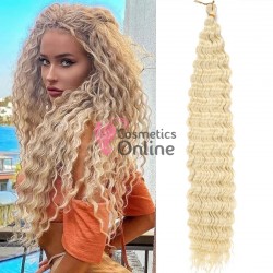 Extensie de par afro Deep Water Wave Twist Crochet de 60 cm Cod 24613 Blond Deschis